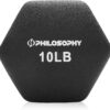 689348bf3cdf23bd2d780f008d27f4b098063ae5325c1967ffb8c.jpg Philosophy Gym Set of 2 Neoprene Dumbbell Hand Weights, Hexagon Shape