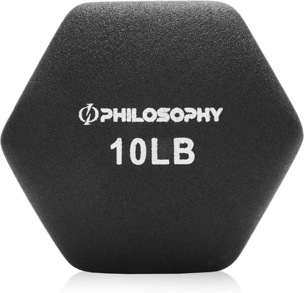 689348bf3cdf23bd2d780f008d27f4b098063ae5325c1967ffb8c.jpg Philosophy Gym Set of 2 Neoprene Dumbbell Hand Weights, Hexagon Shape