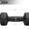689348c0b08f72b17741704418701b03055d8fde97187df57c3fe.jpg Philosophy Gym Set of 2 Neoprene Dumbbell Hand Weights, Hexagon Shape