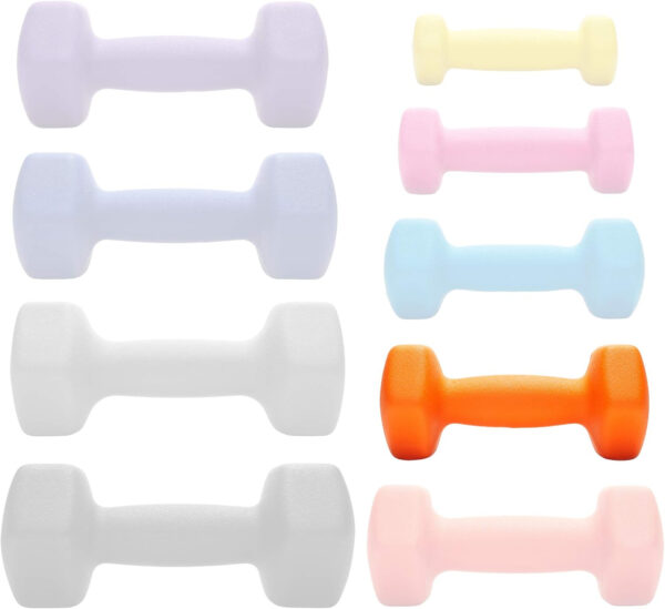 689348c87e5dedf983749c88f85ecdee13662cc31145c3cdb0e96.jpg Philosophy Gym Set of 2 Neoprene Dumbbell Hand Weights, Hexagon Shape