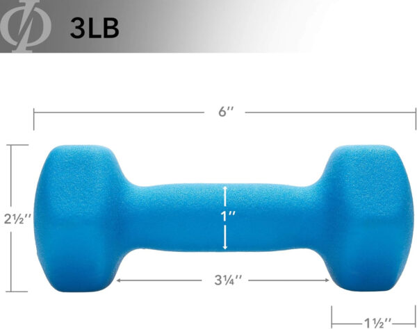 689348cdec23fd326b0c42b0218ebac036fea8d6a396ee63a9ec3.jpg Philosophy Gym Set of 2 Neoprene Dumbbell Hand Weights, Hexagon Shape