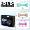 Yes4All Neoprene Coated Dumbbell Hand Weight Sets - Multiple Weight Options with Rack, Anti-roll, Anti-Slip, Hexagon Shape