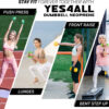 Yes4All Neoprene Coated Dumbbell Hand Weight Sets - Multiple Weight Options with Rack, Anti-roll, Anti-Slip, Hexagon Shape