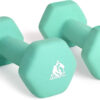68934936b7046d226c30299d567e37b7bcac5584d274d3bf9bfd6.jpg LIONSCOOL Set of 2 Neoprene Coated Dumbbell Hand Weights, Anti-Slip and Anti-Roll Hex Dumbbells in Pair for Strength Training, Resistance Training