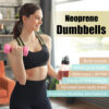 68934937afa5e96afea9497de0c08c6ae7ba687829467325950f8.jpg LIONSCOOL Set of 2 Neoprene Coated Dumbbell Hand Weights, Anti-Slip and Anti-Roll Hex Dumbbells in Pair for Strength Training, Resistance Training