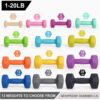 68934943322dccd2c970af86c8ae2a57dfa660ec4b7e2d49603cc.jpg LIONSCOOL Set of 2 Neoprene Coated Dumbbell Hand Weights, Anti-Slip and Anti-Roll Hex Dumbbells in Pair for Strength Training, Resistance Training