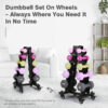 6893494d10bae3aec249358ca91d66b8f493a90c540f3c3c385af.jpg LIONSCOOL Set of 2 Neoprene Coated Dumbbell Hand Weights, Anti-Slip and Anti-Roll Hex Dumbbells in Pair for Strength Training, Resistance Training