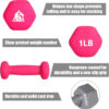 68934950c58bfd6bd99dff778f0f5161ab115374bb1b71135d935.jpg LIONSCOOL Set of 2 Neoprene Coated Dumbbell Hand Weights, Anti-Slip and Anti-Roll Hex Dumbbells in Pair for Strength Training, Resistance Training