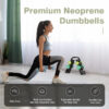 6893495e42bd3939de1f6b8643b2035147dd1c648f058a9278c16.jpg LIONSCOOL Set of 2 Neoprene Coated Dumbbell Hand Weights, Anti-Slip and Anti-Roll Hex Dumbbells in Pair for Strength Training, Resistance Training