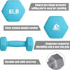689349681184b44b2944d6c4663f15a1d1872cb23a597d8cf184c.jpg LIONSCOOL Set of 2 Neoprene Coated Dumbbell Hand Weights, Anti-Slip and Anti-Roll Hex Dumbbells in Pair for Strength Training, Resistance Training