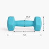 6893496922667a4328c7db23740b50843f7b58f01ba072277167a.jpg LIONSCOOL Set of 2 Neoprene Coated Dumbbell Hand Weights, Anti-Slip and Anti-Roll Hex Dumbbells in Pair for Strength Training, Resistance Training