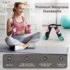6893496e7b7481fc25b29713c84f1b7f70a905d2c1156b693eb35.jpg LIONSCOOL Set of 2 Neoprene Coated Dumbbell Hand Weights, Anti-Slip and Anti-Roll Hex Dumbbells in Pair for Strength Training, Resistance Training
