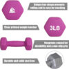 68934975bafb35537b6d001b5dde930200f6efa2078335f54c33a.jpg LIONSCOOL Set of 2 Neoprene Coated Dumbbell Hand Weights, Anti-Slip and Anti-Roll Hex Dumbbells in Pair for Strength Training, Resistance Training