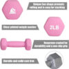689349786d9338b441357749e4f694097e30af293475c1c8ce48a.jpg LIONSCOOL Set of 2 Neoprene Coated Dumbbell Hand Weights, Anti-Slip and Anti-Roll Hex Dumbbells in Pair for Strength Training, Resistance Training