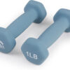 6893497b4220d57c72366030989127fd6b250a9bf6802ac3d612d.jpg LIONSCOOL Set of 2 Neoprene Coated Dumbbell Hand Weights, Anti-Slip and Anti-Roll Hex Dumbbells in Pair for Strength Training, Resistance Training