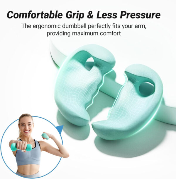 68934a8942d709570c9b699ef4d1b17d155250520b3c825742fc3.jpg MERACH Weights Dumbbells Set for Women and Beginner, Dumbbells Set of 2 with Ergonomic Design, Neoprene, 3/4/5 lb