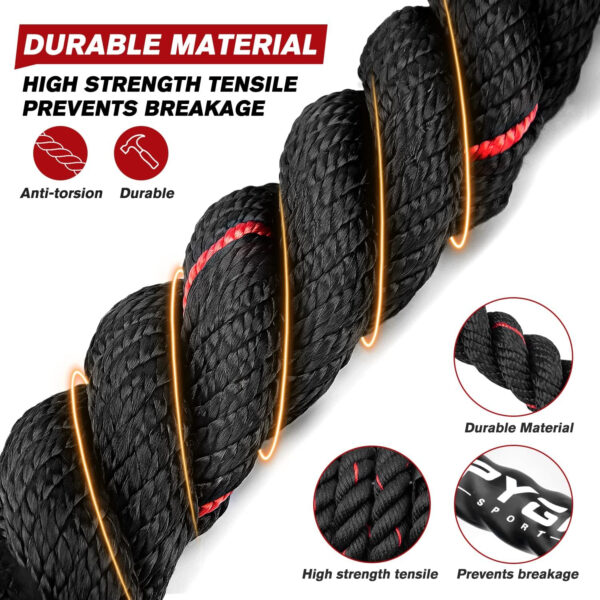 HPYGN Jump Rope, Weighted Jump Rope for Men women, 2.8lb 3.8lb 5lb Heavy Skipping Rope for Exercise, Adult Jumpropes for Home Workout, Improve Strength and Building Muscle,Total Body Workout Equipment