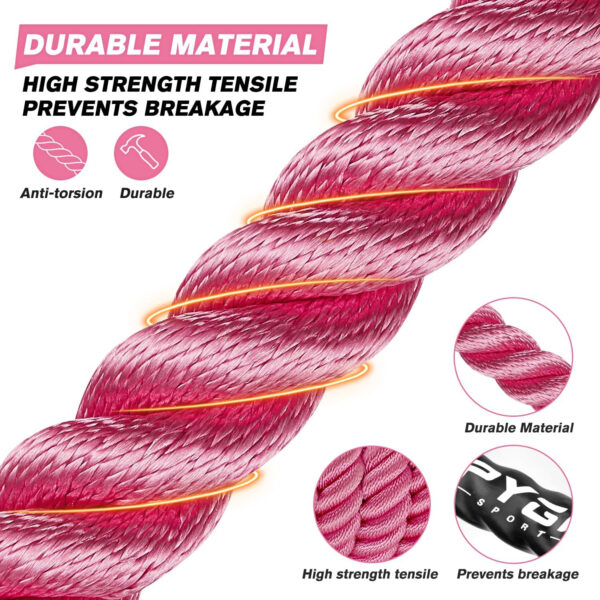 HPYGN Jump Rope, Weighted Jump Rope for Men women, 2.8lb 3.8lb 5lb Heavy Skipping Rope for Exercise, Adult Jumpropes for Home Workout, Improve Strength and Building Muscle,Total Body Workout Equipment