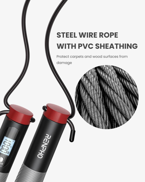 68934cd819aa3f0fe27c7741202cf69b6dc87de5611b51050261d.jpg RENPHO Cordless Jump Rope, Weighted Jump Rope with Counter, Jump Ropes for Fitness, Smart Skipping Rope for Crossfit, Gym, Burn Calorie, APP Data Analysis, at-Home-Workout for Women Men Adult Kids
