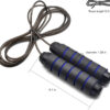 BOOMIBOO Jump Rope, Adjustable Jump Ropes,Skipping Rope Tangle-Free Rapid Speed with Ball Bearings for Women Men Kids,Exercise & Slim Body Jumprope at Home School Gym