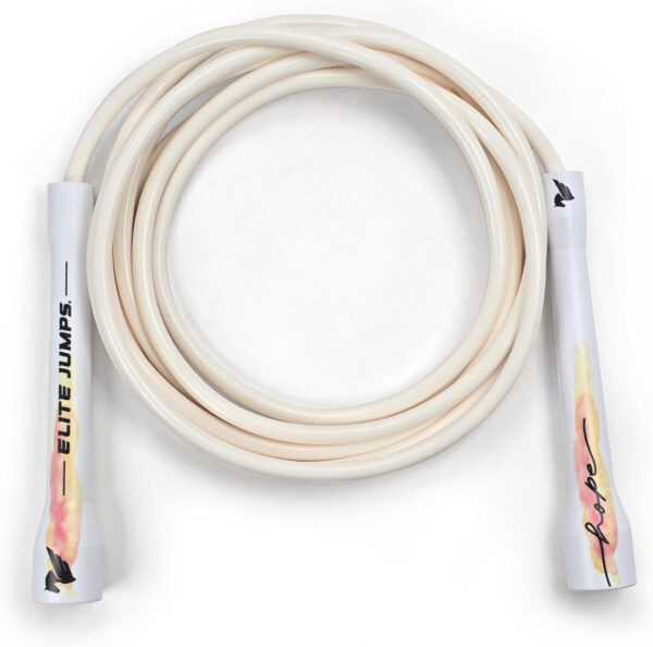68934d7d15b3fd6feda0b37ad788adf83abd76604080949e84413.jpg Elite Jumps | 6mm PVC Jump Ropes for Fitness | Indoor/Outdoor Adjustable Boxing Jump Rope w/Unbreakable Handles & Ultra-Durable Non-Kinking PVC | Skipping Rope for Men & Women & Boxer Rope Jump Rope