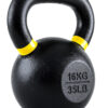Single Cast Iron Kettlebell | Powder Coated - Wide Handle Weights for Core & Glute Workouts Swings, Squats, Deadlifts Strength, Endurance & Flexibility for Men & Women