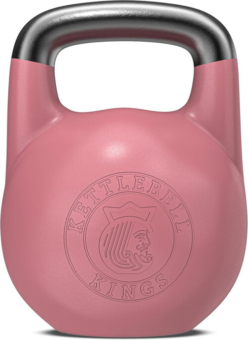 Kettlebell Kings Competition Kettlebells Weight (35mm handle) 8-48 KG | Hand weights Workout Gym Equipment & Strength training sets for Women & Men for Home Gym | Suitable for High Repetition Workouts