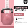 Kettlebell Kings Competition Kettlebells Weight (35mm handle) 8-48 KG | Hand weights Workout Gym Equipment & Strength training sets for Women & Men for Home Gym | Suitable for High Repetition Workouts