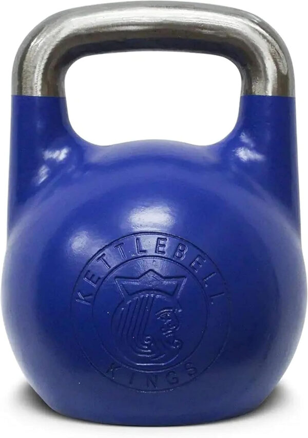 Kettlebell Kings Competition Kettlebells Weight (35mm handle) 8-48 KG | Hand weights Workout Gym Equipment & Strength training sets for Women & Men for Home Gym | Suitable for High Repetition Workouts