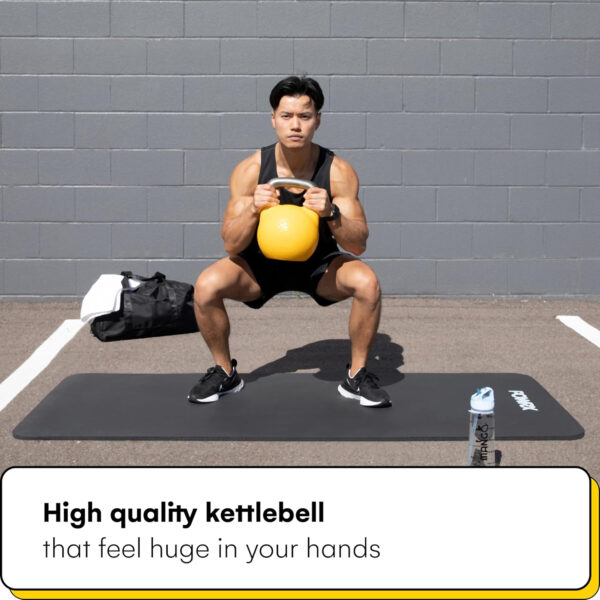 Kettlebell Kings Competition Kettlebells Weight (35mm handle) 8-48 KG | Hand weights Workout Gym Equipment & Strength training sets for Women & Men for Home Gym | Suitable for High Repetition Workouts