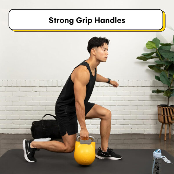 Kettlebell Kings Competition Kettlebells Weight (35mm handle) 8-48 KG | Hand weights Workout Gym Equipment & Strength training sets for Women & Men for Home Gym | Suitable for High Repetition Workouts
