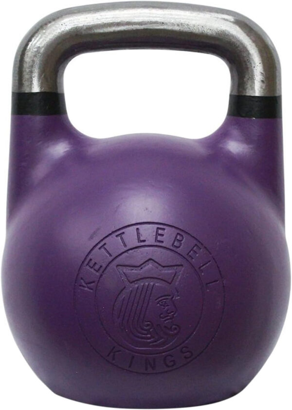 Kettlebell Kings Competition Kettlebells Weight (35mm handle) 8-48 KG | Hand weights Workout Gym Equipment & Strength training sets for Women & Men for Home Gym | Suitable for High Repetition Workouts