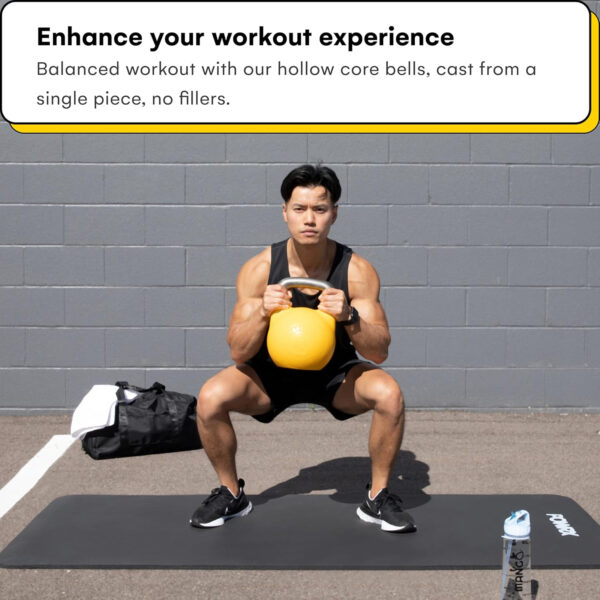 Kettlebell Kings Competition Kettlebells Weight (35mm handle) 8-48 KG | Hand weights Workout Gym Equipment & Strength training sets for Women & Men for Home Gym | Suitable for High Repetition Workouts