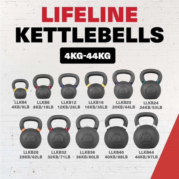 689351baddc868471df4561216524e14dd05a3c95298d1f143341.jpg Lifeline Strength Training Kettlebell Weight for Home Gym, 40Kg Kettlebell