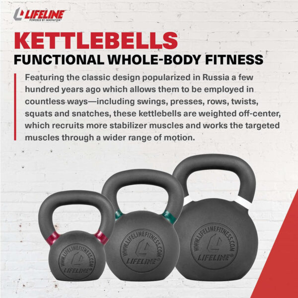 689351bfe6268dbfc3aad5c0f8dd8e0e0ad5bff1b54d2e55155ec.jpg Lifeline Strength Training Kettlebell Weight for Home Gym, 40Kg Kettlebell