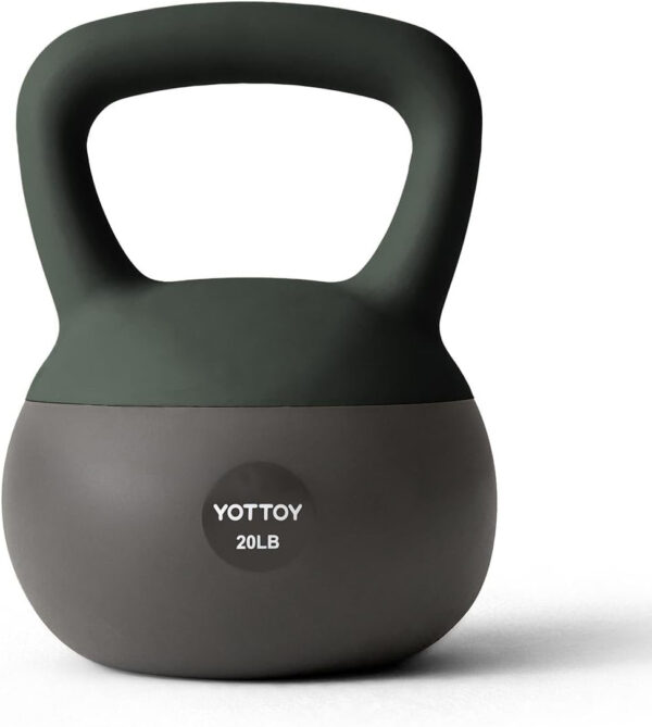 6893527b4bb07a18110d12d3c1d1026f468427610b4349e2a5d40.jpg YOTTOY Soft Kettlebell, Set for Strength Training Kettlebells & Home Workouts, Soft-Sided Cushioned Base, Wide-Handle - Ideal for Men, Women, & Beginners