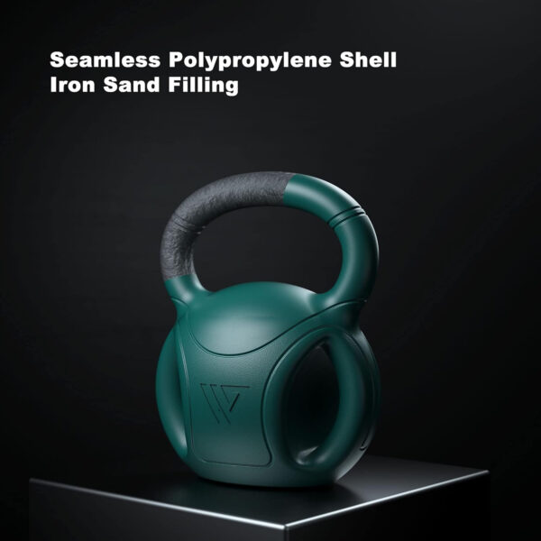 RUNWE 3 Handle Kettlebells Weight - Weight for Women Options 5, 10, 15 and 20 LB for Russian Twists AB Exercise, Weightlifting and Core Fitness Exercise Home Gym [Single in Sold]