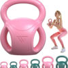 RUNWE 3 Handle Kettlebells Weight - Weight for Women Options 5, 10, 15 and 20 LB for Russian Twists AB Exercise, Weightlifting and Core Fitness Exercise Home Gym [Single in Sold]