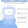 Leikefitness Soft Kettlebells,Steel Shot Filled Weights for Women and Men,Color Coded Anti Slip Soft Kettlebells,Home workout