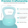 Leikefitness Soft Kettlebells,Steel Shot Filled Weights for Women and Men,Color Coded Anti Slip Soft Kettlebells,Home workout