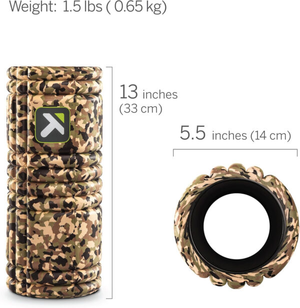 689356861ce94e224eede46d40cd2de469f9768e8f3bac91fa4b7.jpg TriggerPoint Grid 1.0 Foam Roller - 13" Multi-Density Massage Roller for Deep Tissue & Muscle Recovery - Relieves Tight, Sore Muscles & Kinks, Improves Mobility & Circulation - Targets Key Body Parts