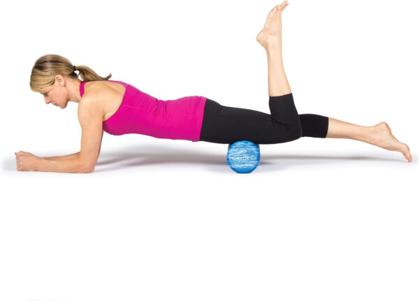 OPTP PRO-Roller Soft Density Foam Roller – Low Density Soft Foam Roller for Physical Therapy, Pilates, Yoga Foam Roll Exercises, and Muscle Recovery- Blue 36" x 6"