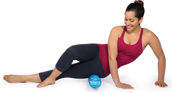 OPTP PRO-Roller Soft Density Foam Roller – Low Density Soft Foam Roller for Physical Therapy, Pilates, Yoga Foam Roll Exercises, and Muscle Recovery- Blue 36" x 6"