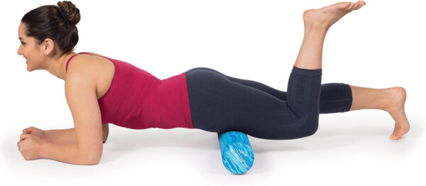 OPTP PRO-Roller Soft Density Foam Roller – Low Density Soft Foam Roller for Physical Therapy, Pilates, Yoga Foam Roll Exercises, and Muscle Recovery- Blue 36" x 6"