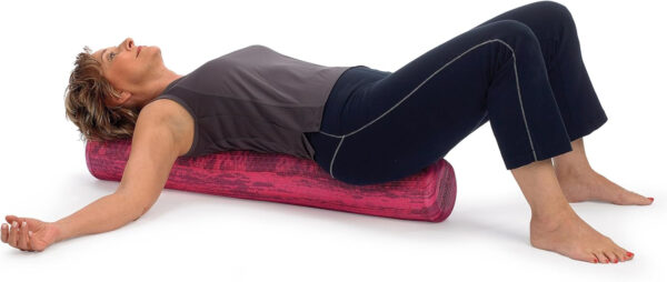 OPTP PRO-Roller Soft Density Foam Roller – Low Density Soft Foam Roller for Physical Therapy, Pilates, Yoga Foam Roll Exercises, and Muscle Recovery- Blue 36" x 6"