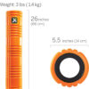 TRIGGERPOINT Performance Therapy Grid Patented Multi-Density Foam Massage Roller Exercise, Deep Tissue&Muscle Recovery Relieves Muscle Pain & Tightness, Improves Mobility & Circulation