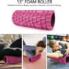 5 in 1 Foam Roller Set, Trigger Point Foam Roller Patented, Massage Stick, Massage Ball, Resistance Band for Deep Muscle Massage Pilates Yoga, Fitness Exercise for Whole Body