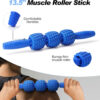 5 in 1 Foam Roller Set, Trigger Point Foam Roller Patented, Massage Stick, Massage Ball, Resistance Band for Deep Muscle Massage Pilates Yoga, Fitness Exercise for Whole Body