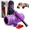 5 in 1 Foam Roller Set, Trigger Point Foam Roller Patented, Massage Stick, Massage Ball, Resistance Band for Deep Muscle Massage Pilates Yoga, Fitness Exercise for Whole Body