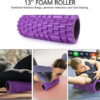 5 in 1 Foam Roller Set, Trigger Point Foam Roller Patented, Massage Stick, Massage Ball, Resistance Band for Deep Muscle Massage Pilates Yoga, Fitness Exercise for Whole Body